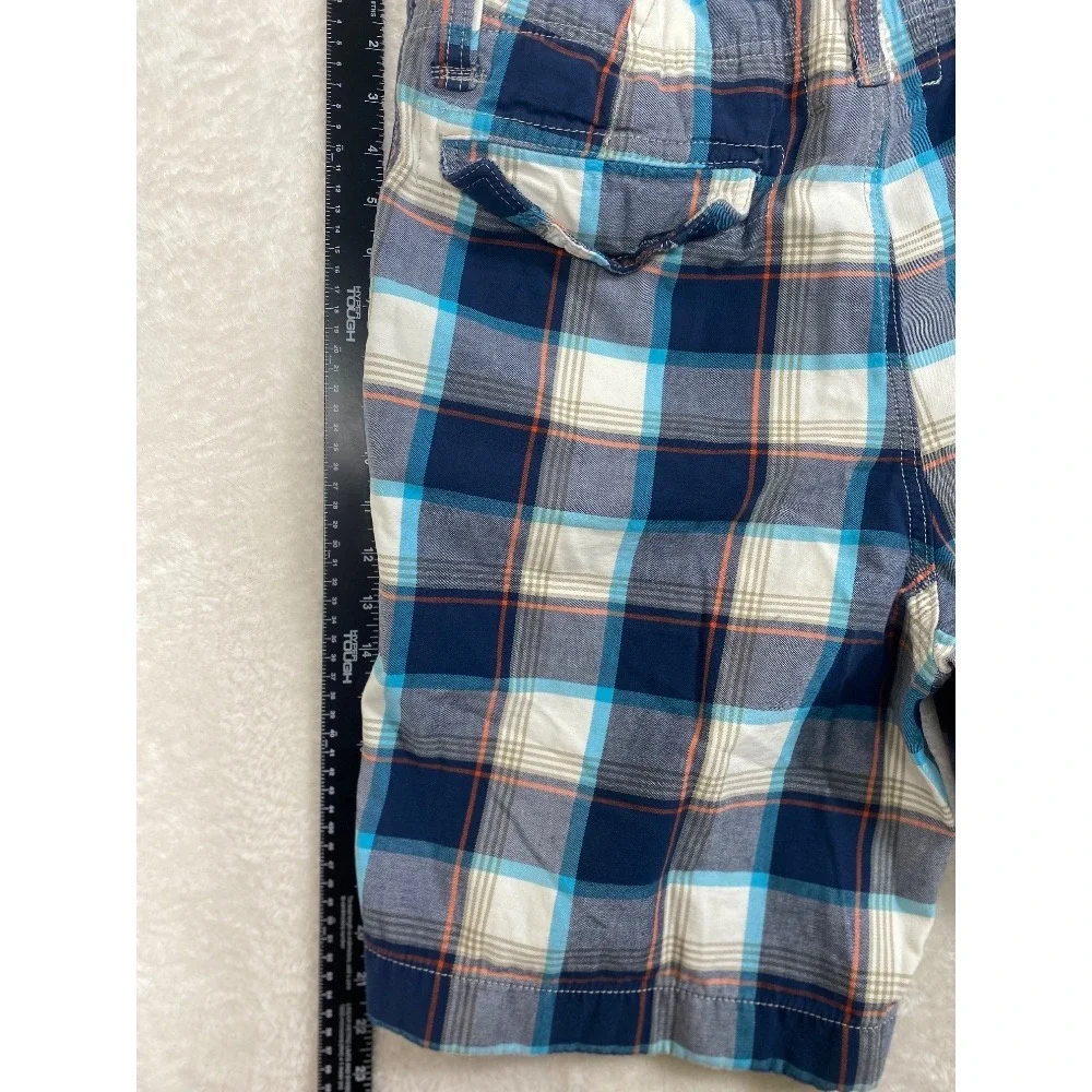 Hollister Plaid Shorts‎ Preppy Men's Casual Blue White Size 32